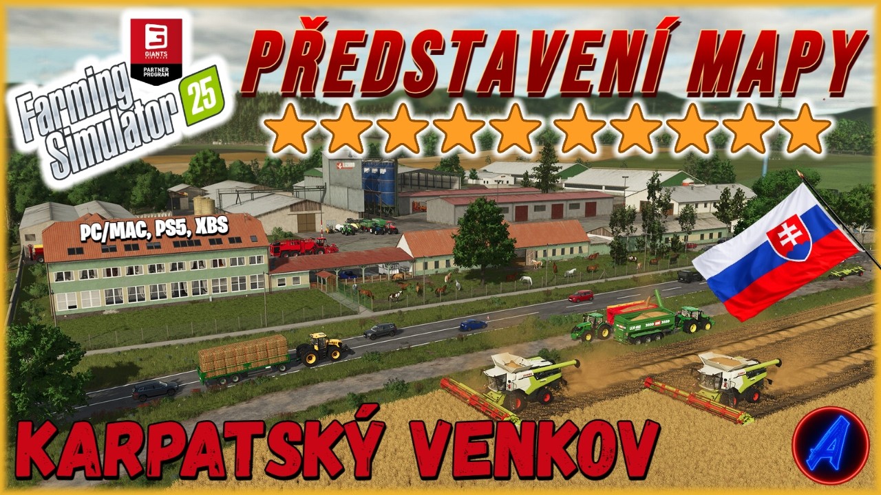 PŘEDSATVENÍ MAPY - KARPATSKÝ VENKOV -  Farming Simulator 25 - CZ/SK