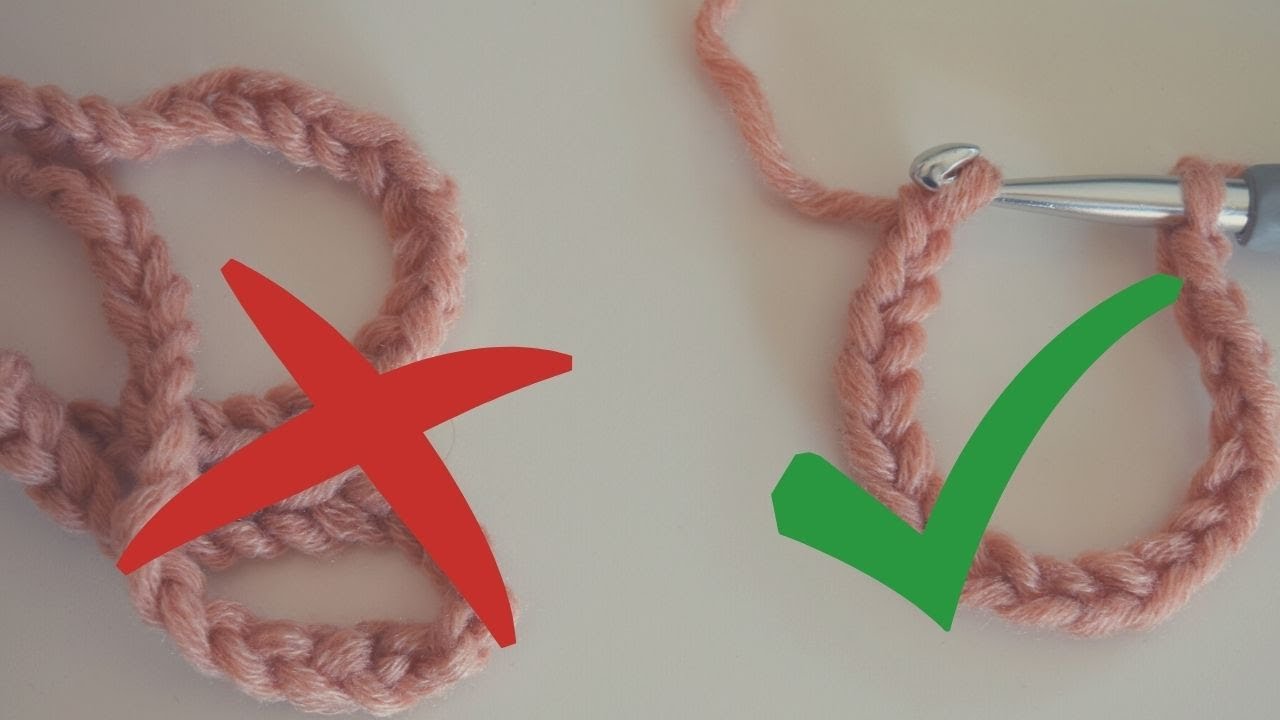 Hilfe, meine Luftmaschenkette verdreht sich immer! #H&auml;keltipp bzw #H&auml;keltip
