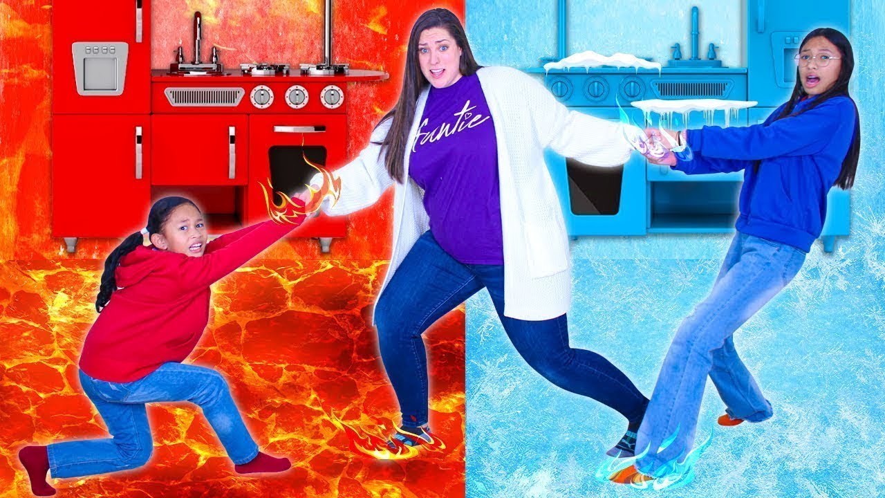 ¡Los Desafíos de Fuego y Hielo con Wendy, Andrea y Amigos!