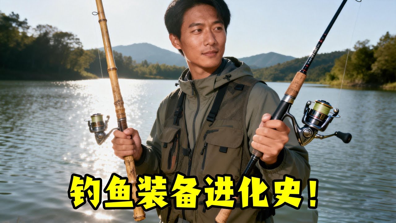 钓鱼佬装备进化史 几岁开始竹竿钓鱼，初中开始接触调漂台钓，然后一发不可收拾…#原来钓鱼才是抖音