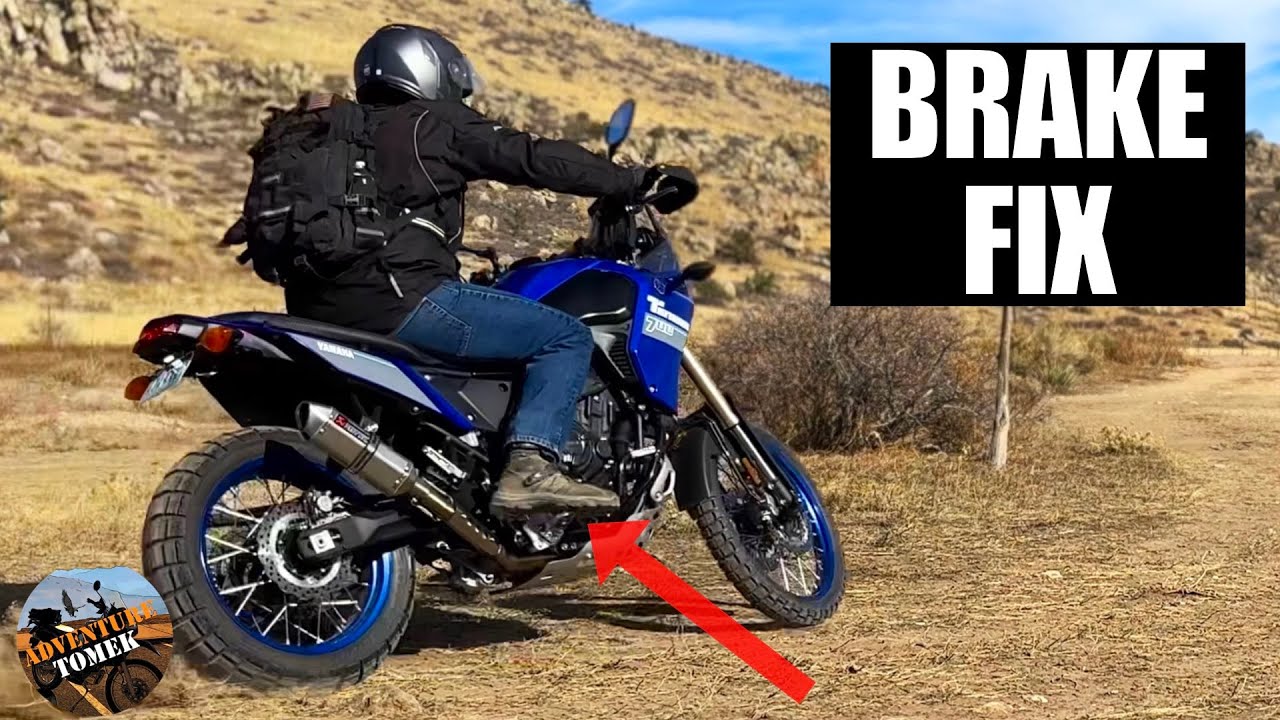 Tenere 700 The Fix Rear Brake Pedal | Install and Test Ride