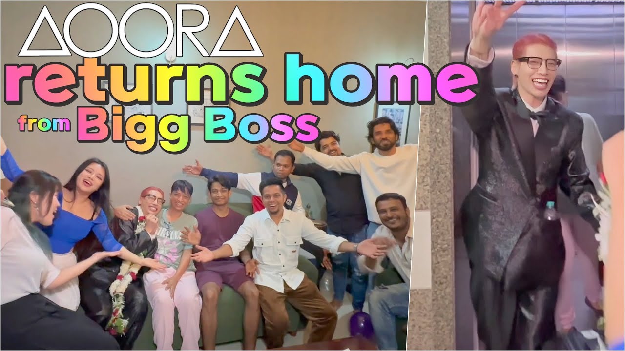 AOORA returning home in glory from Bigg Boss✨@channelAOORA #aoora #biggboss17