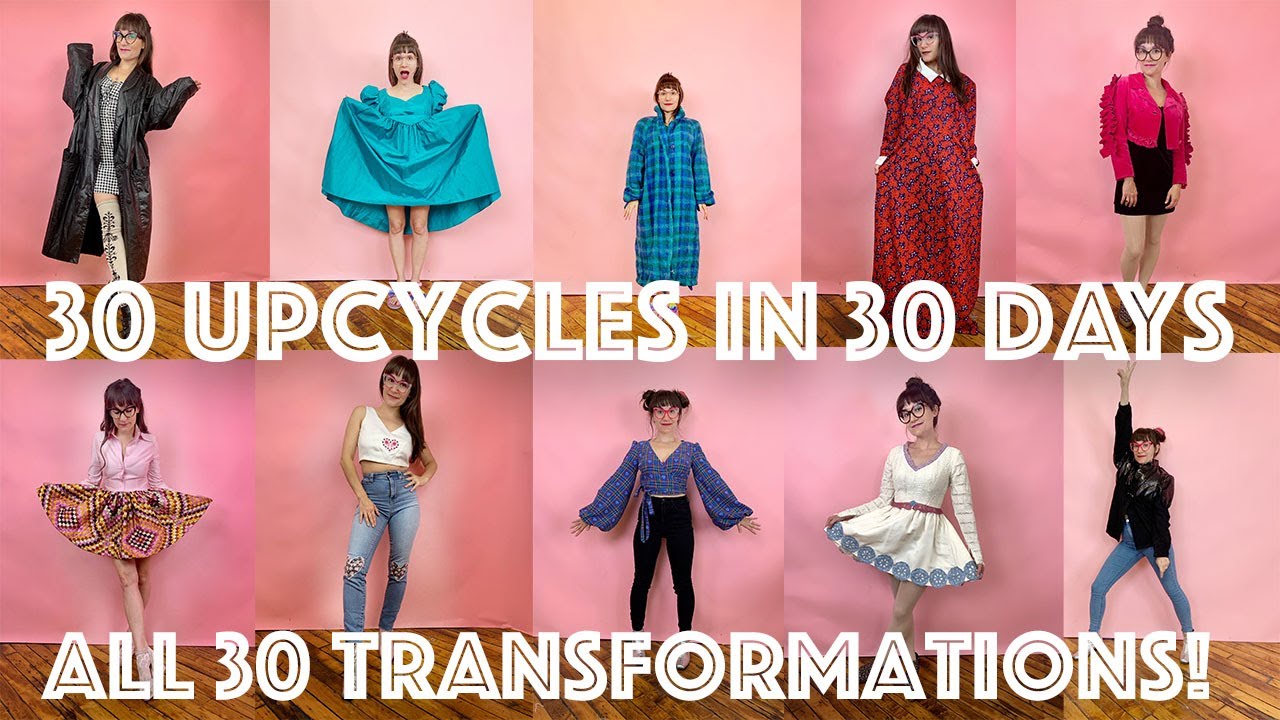 30 Upcycles in 30 Days All 30 Thrift Transformations Plus Fashion Show!  | Sew Anastasia