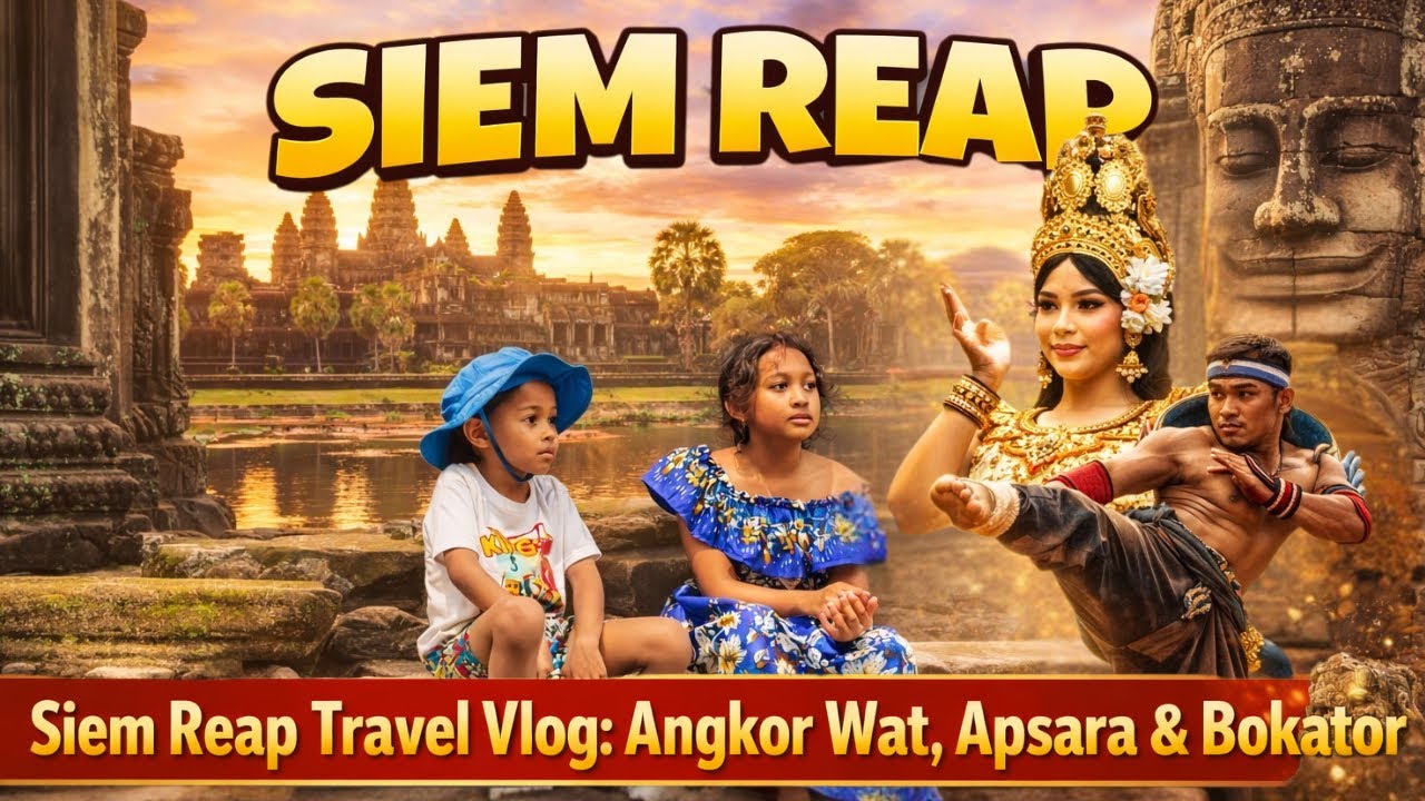 Siem Reap Vlog: Angkor Wat, Ta Prohm, Bayon, Apsara Show & Bokator