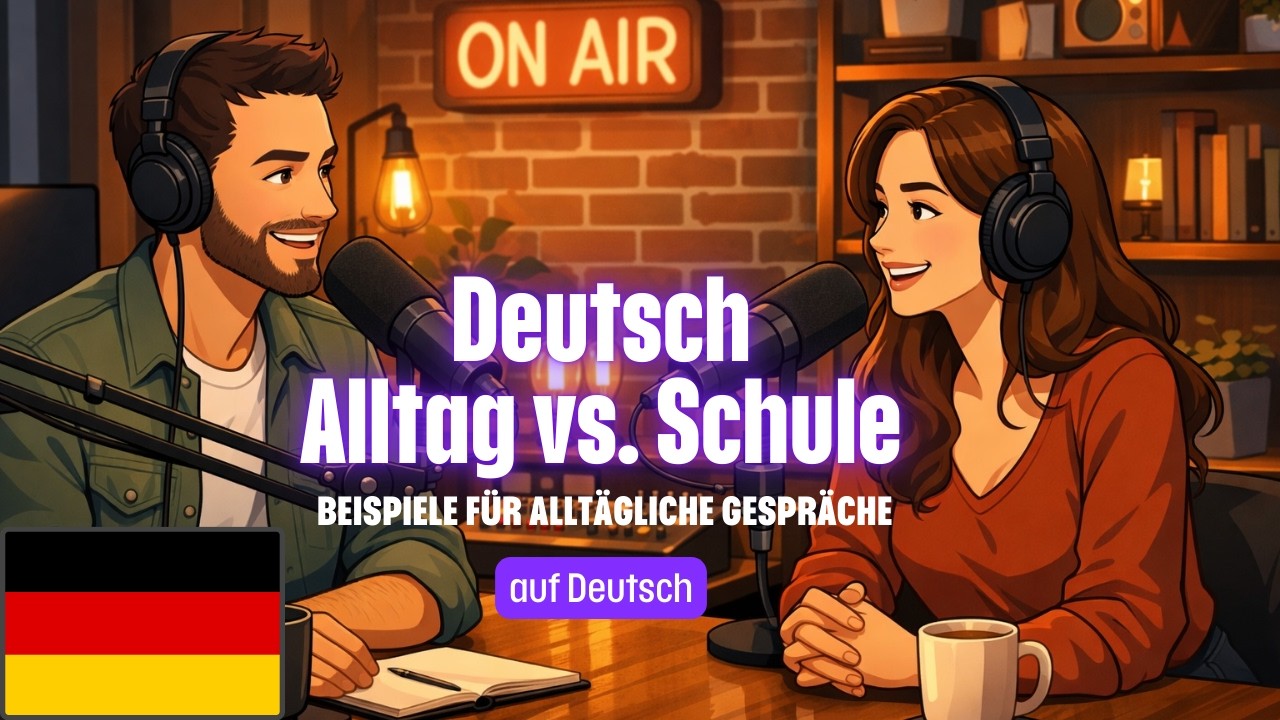 So sprechen Deutsche wirklich ❗ Alltag vs. Schule | Deutsch lernen A2&ndash;C1