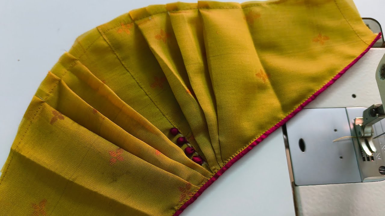 Puff hand model for blouse||blouse hand model stitching