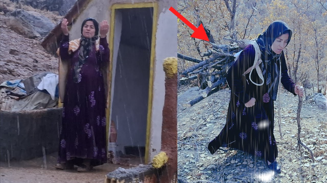 The difficult but loving life of a nomadic pregnant mother in the snowy mountains