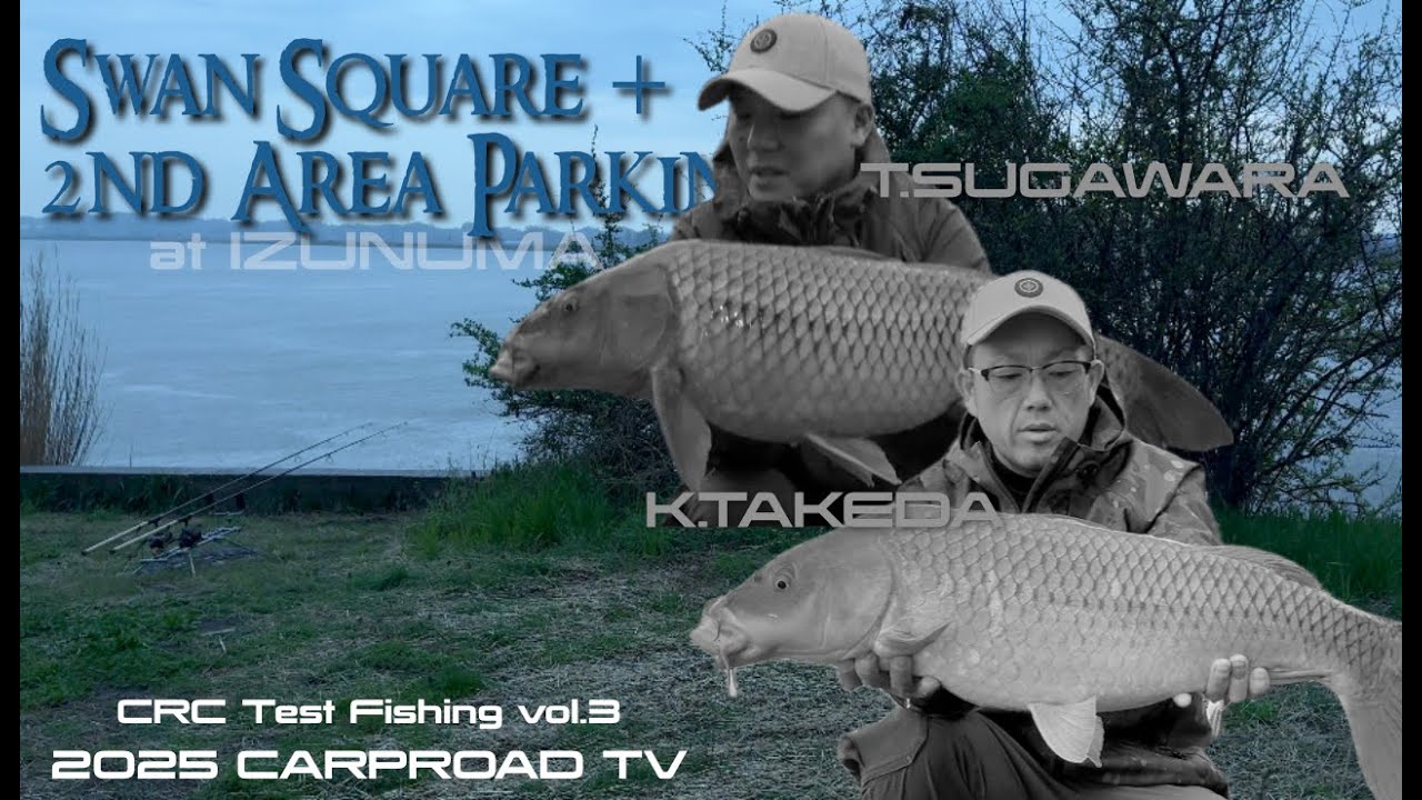 【SWAN SQUARE + 2nd AREA PARKING】🇯🇵CRCテスト釣行③4月中旬 伊豆沼 [白鳥広場] [2工区パーキング]  [カープロード] [カープフィッシング] [鯉釣り]