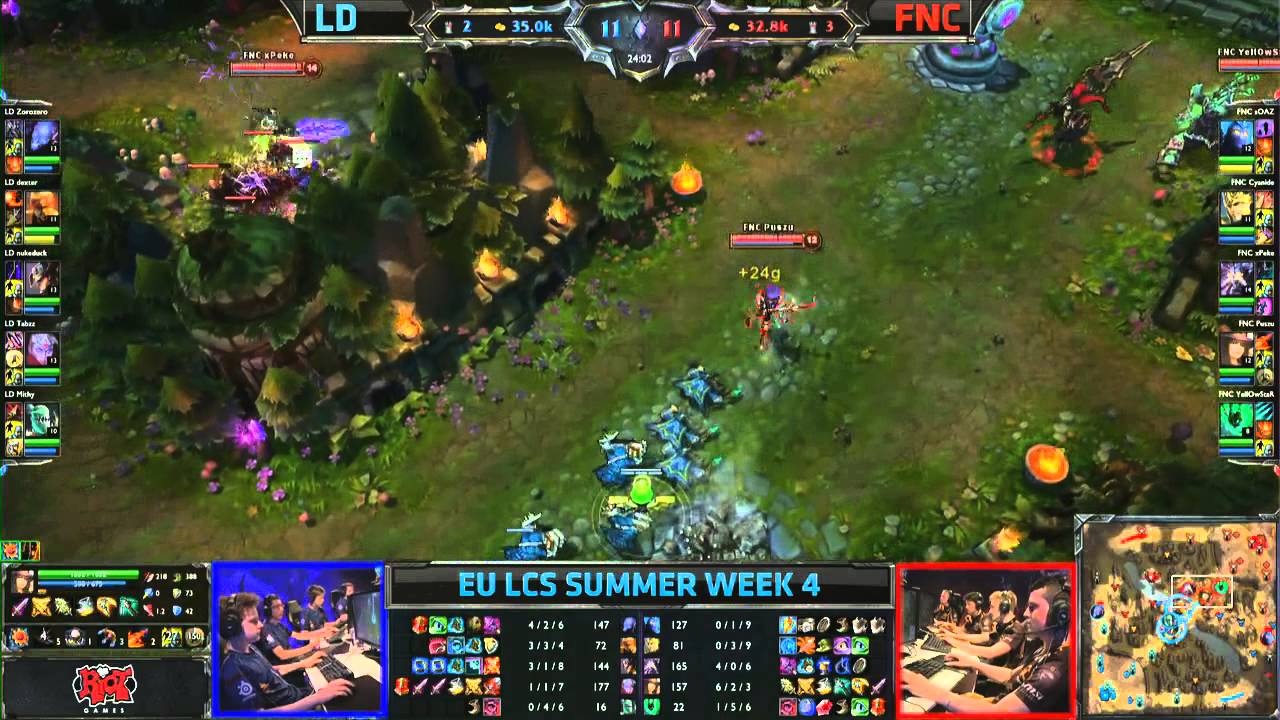 LemonDogs (LD) vs Fnatic (FNC) || EU LCS Summer 2013 W4D1 || Full Game HD
