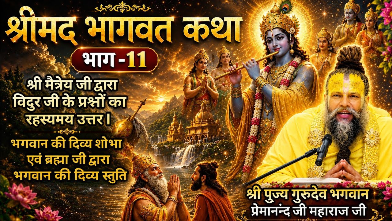श्रीमद् भागवत कथा (भाग-11)l श्री पूज्य गुरुदेव भगवान प्रेमानंद जी महाराज जी के श्री मुख से l