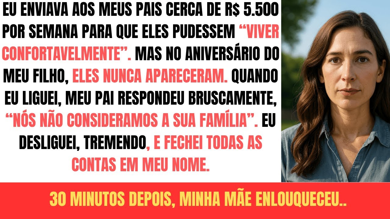 Eu dava R$ 4 mil por mês aos meus pais. A traição deles no aniversário da minha filha mudou tudo.
