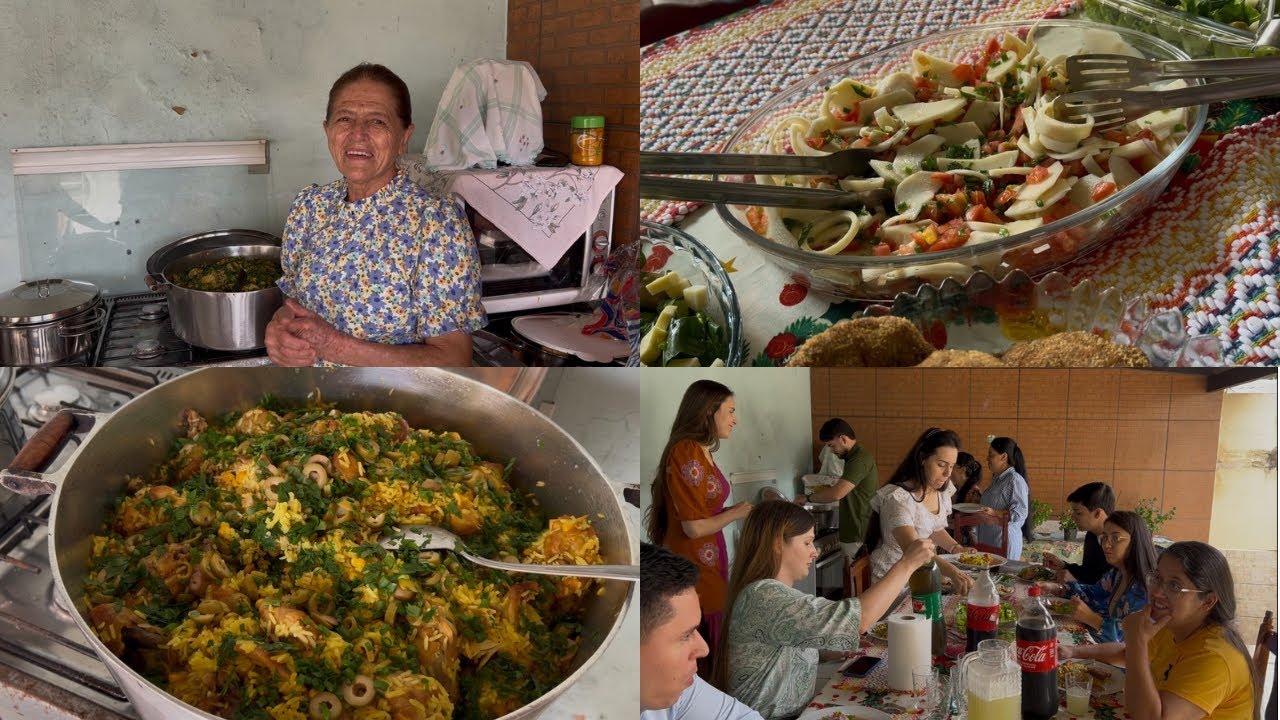 ESSA GALINHADA COM GUEROBA É TRADIÇÃO PURA DE GOIÁS, ALMOÇO NA TIA DALVA.