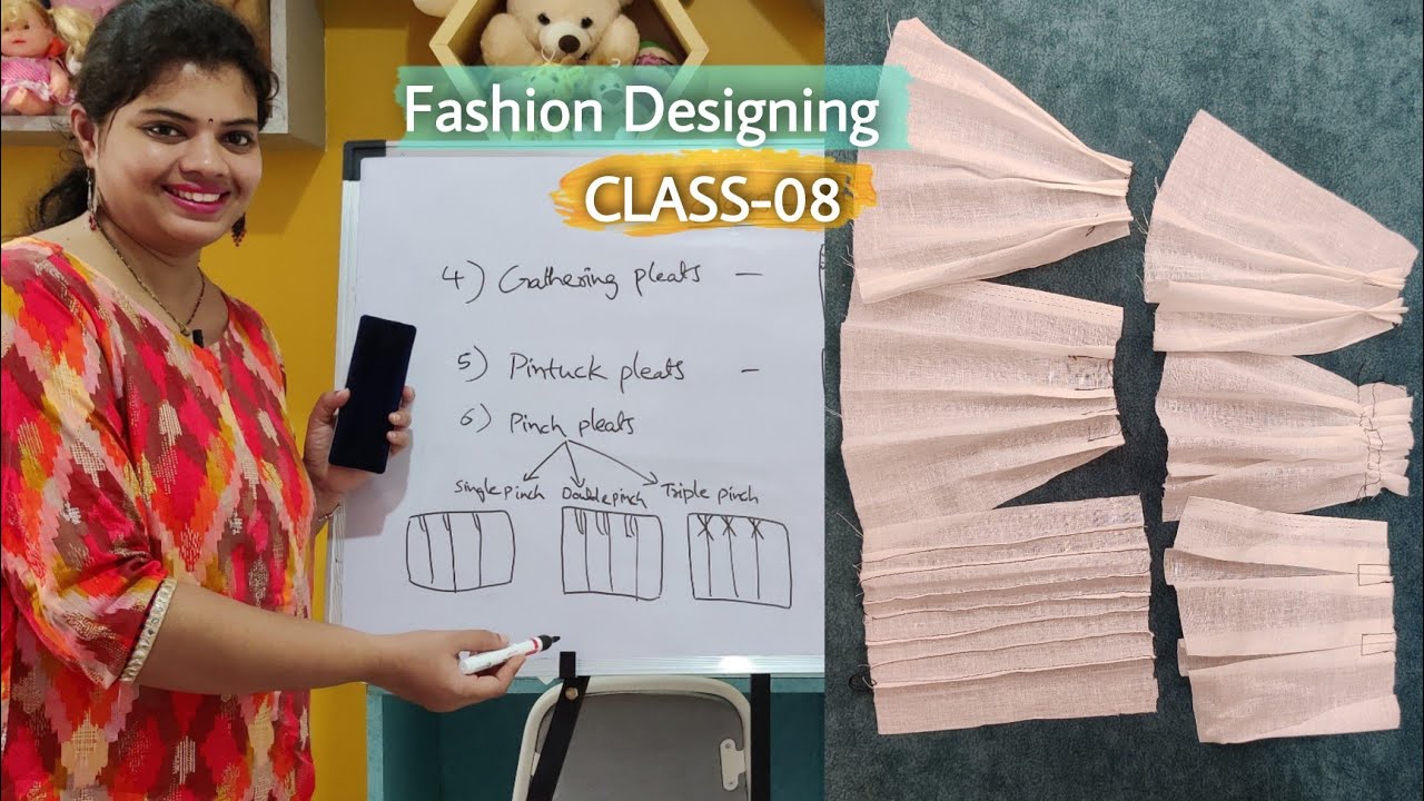 #FDclass-08 types of pleats #pintuckpleats #pinchpleats #invertedpleats