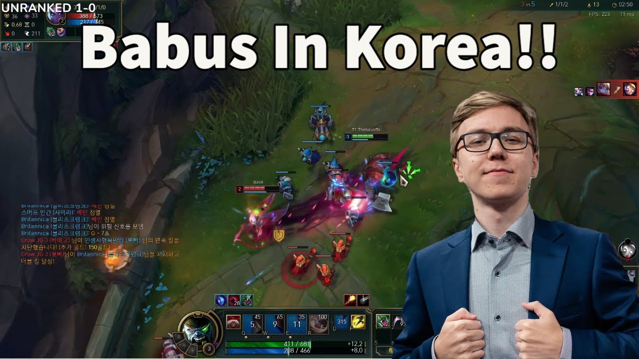 TheBausffs Gets Solo Killed By Evelynn Top In Korean Solo Queue??