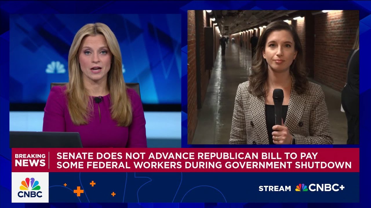 Senate does not advance Republican bill to pay some federal workers during Government shutdown