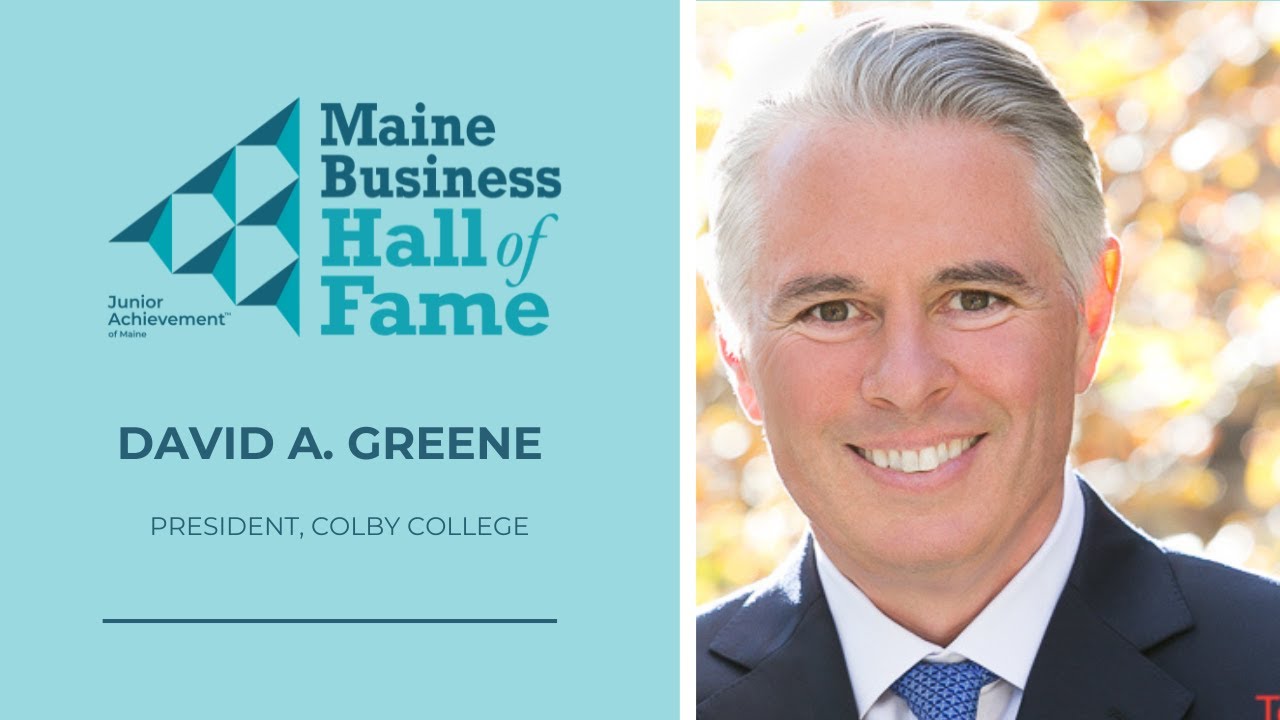 President David A. Greene, Junior Achievement of Maine Business Hall of Fame 2025