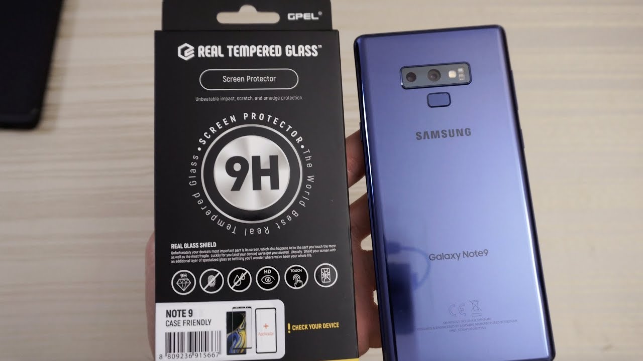 GPEL Real 9H Tempered Glass for the Samsung Galaxy Note 9!
