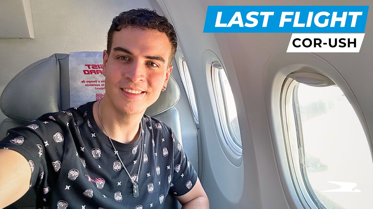 Last flight of 2023: Córdoba to Ushuaia Nonstop ✈ Aerolíneas Argentinas Longest Domestic Flight