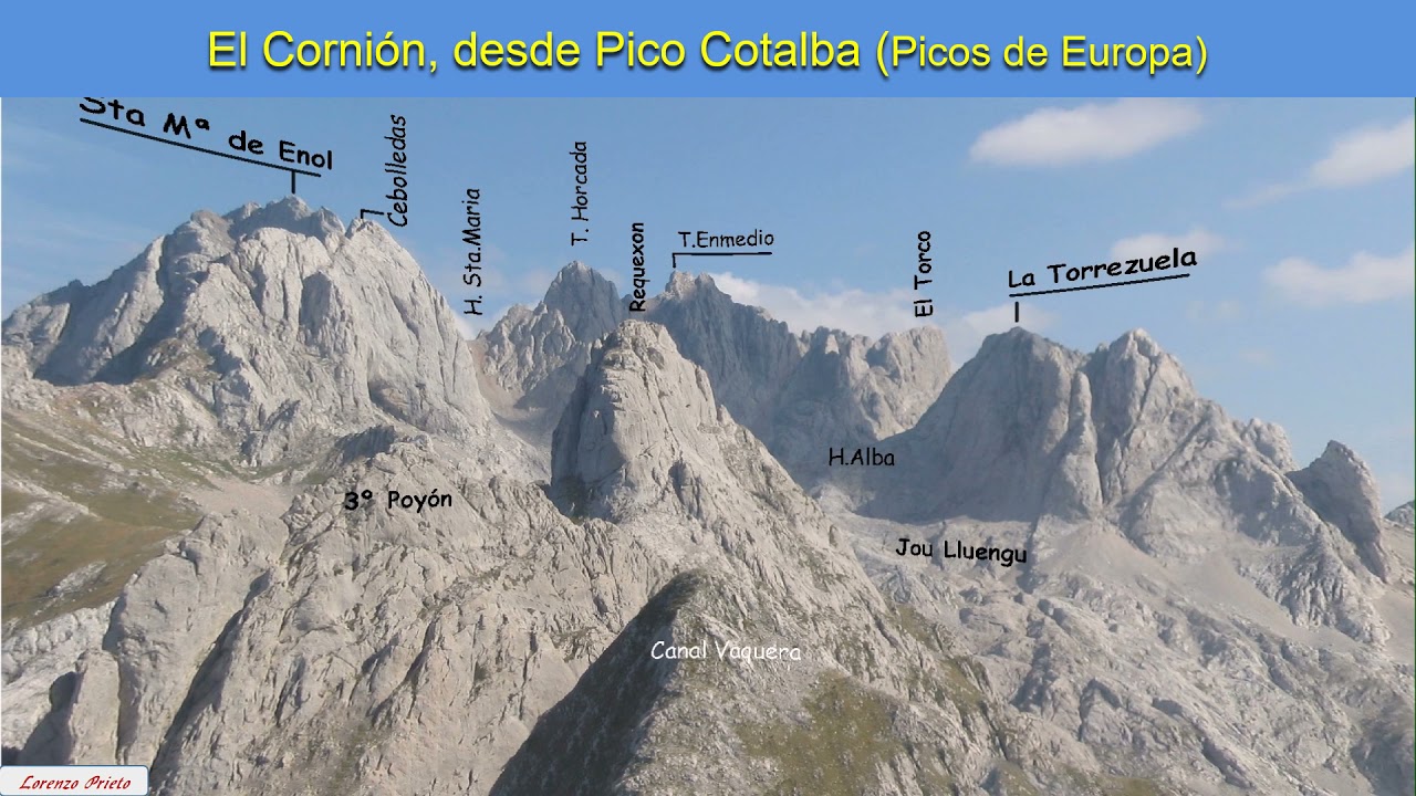 Panorámica del Cornión desde el Pico Cotalba (Picos de Europa)