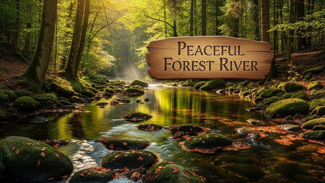 Peaceful River Sound Ambience 🌊 Gentle Flowing Water for Deep Sleep and Relaxation #240