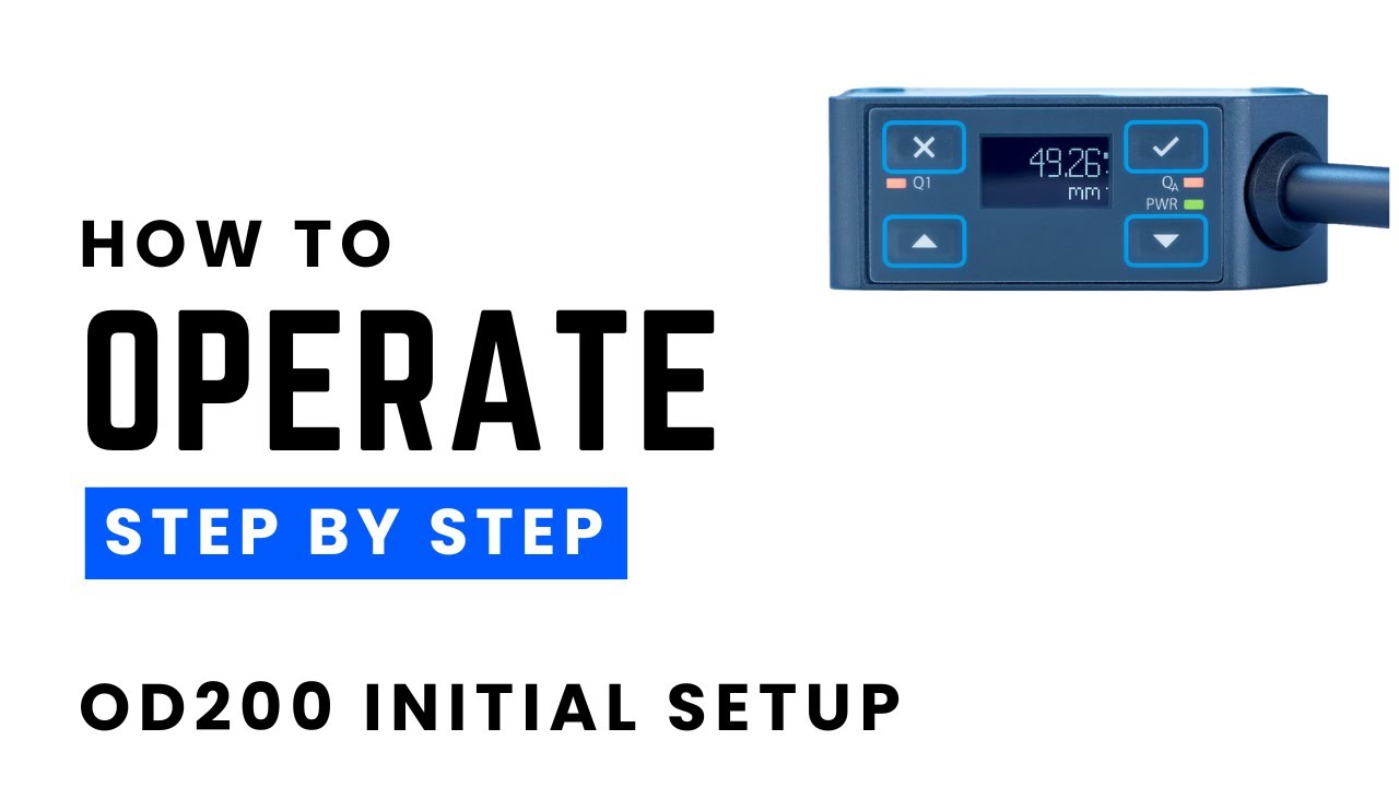 SICK OD200 Initial Setup - Laser Distance Sensor