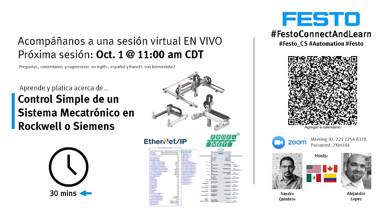 11 - Control Simple de un Sistema Mecatrónico en Rockwell o Siemens - Connect and Learn Series