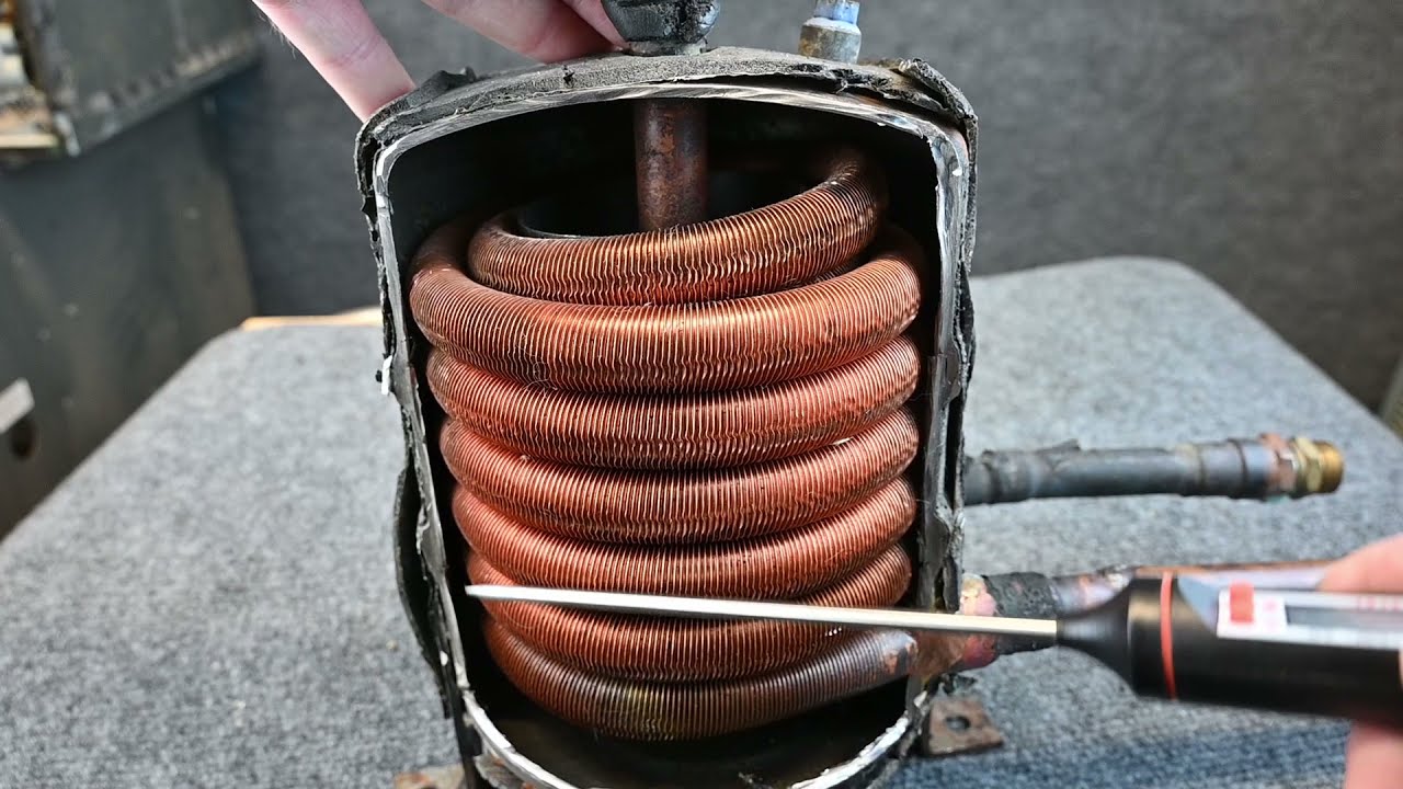 HVAC 096 Evaporator coil with fluid instead of air