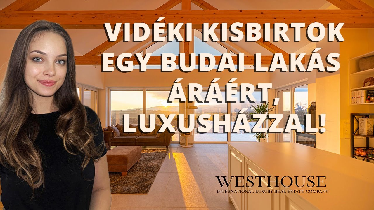 Eladó kisbirtok varázslatos helyen, luxusházzal, egy budai lakás áráért