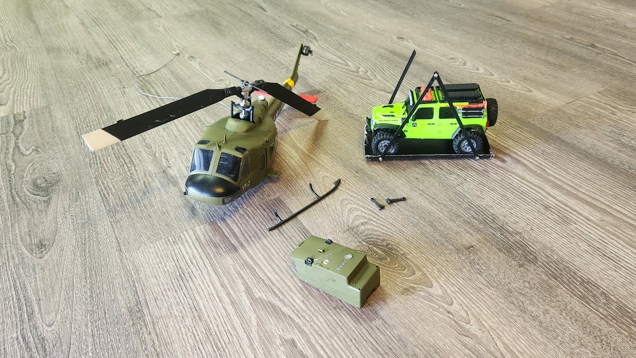 Rc helicopter heavy lift/ durability test! F07 finally breaks after a Hugh crash 
