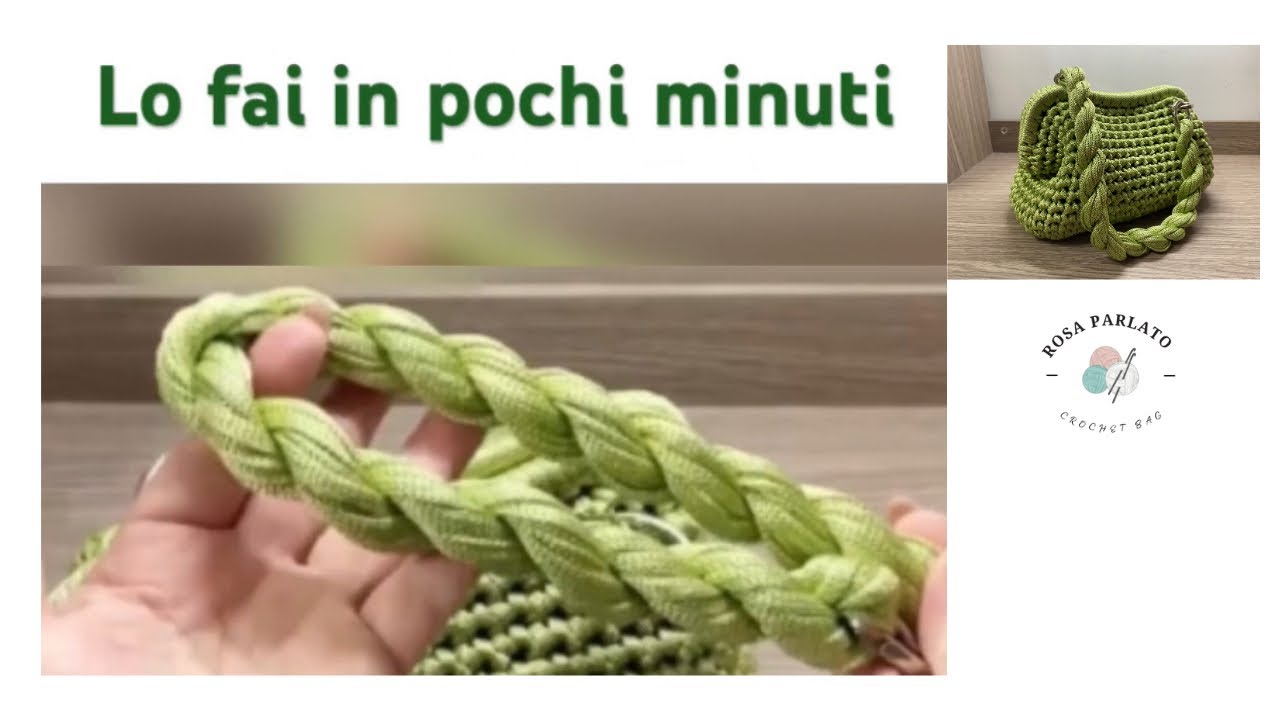 Manico per borsa intrecciato super facile che non si allunga