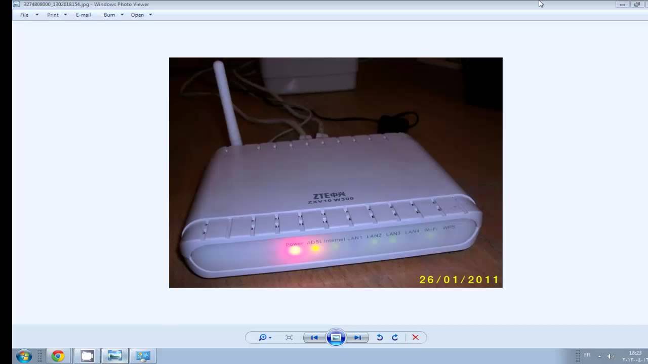 اعداد مودام zte zxv10 w300 روتر  router