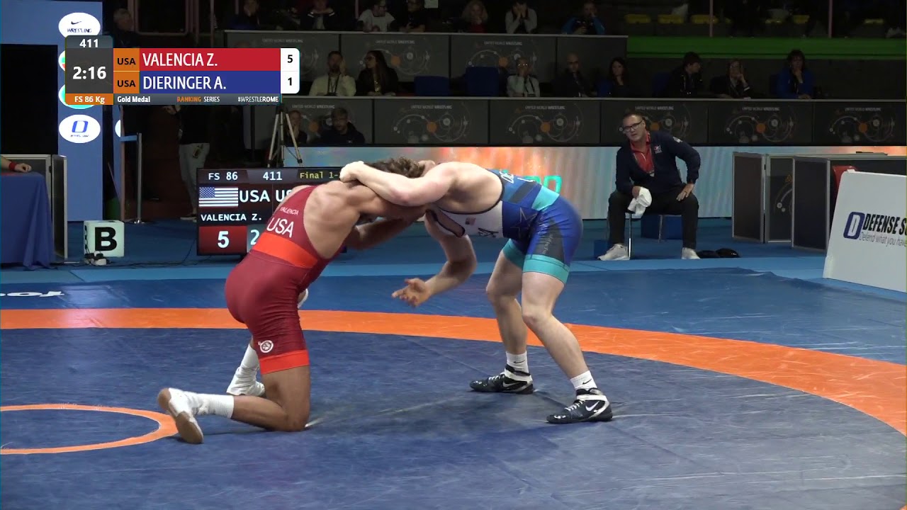 GOLD FS - 86 kg: Z. VALENCIA (USA) v. A. DIERINGER (USA)