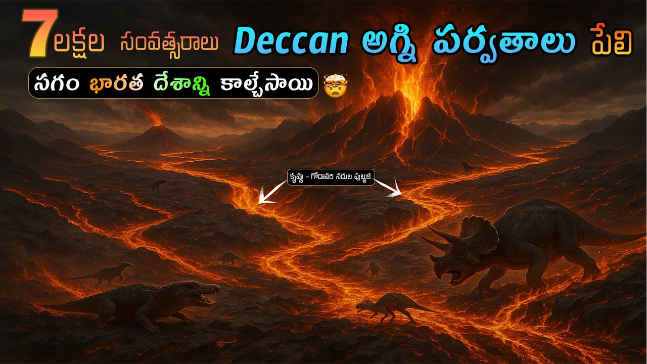 Deccan పర్వతాల పేలుళ్ళు 🤯 - Krishna Godavari నదుల పుట్టుక?  #facts #telugu #interesting #india