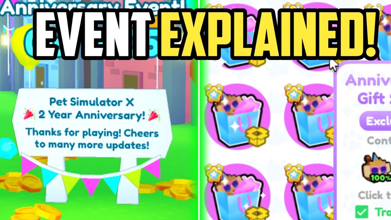How to Get ANNIVERSARY GIFT 2023 in Pet Simulator X | 2 YEAR ANNIVERSARY EVENT