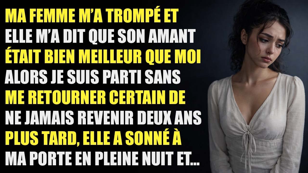 Ma femme m’a trompé je suis parti sans me retourner deux ans plus tard elle est revenue à et…