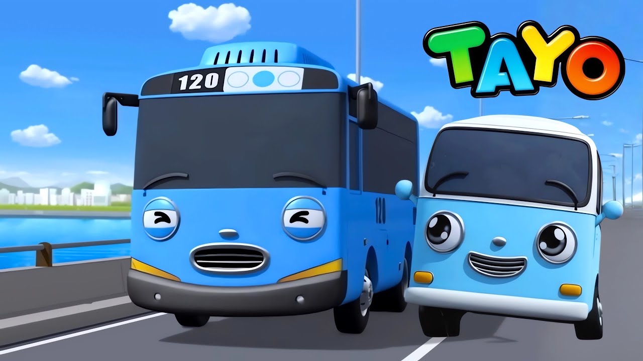 Tayo El Pequeño Autobús 🚍 Tayo y Bong Bong: Un nuevo amigo 🍼🚌 Dibujos animados