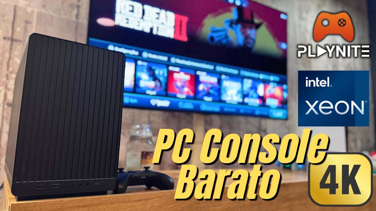 Montando um Mini PC CONSOLE Barato X99 Xeon RODOU TUDO EM 4K em 2026