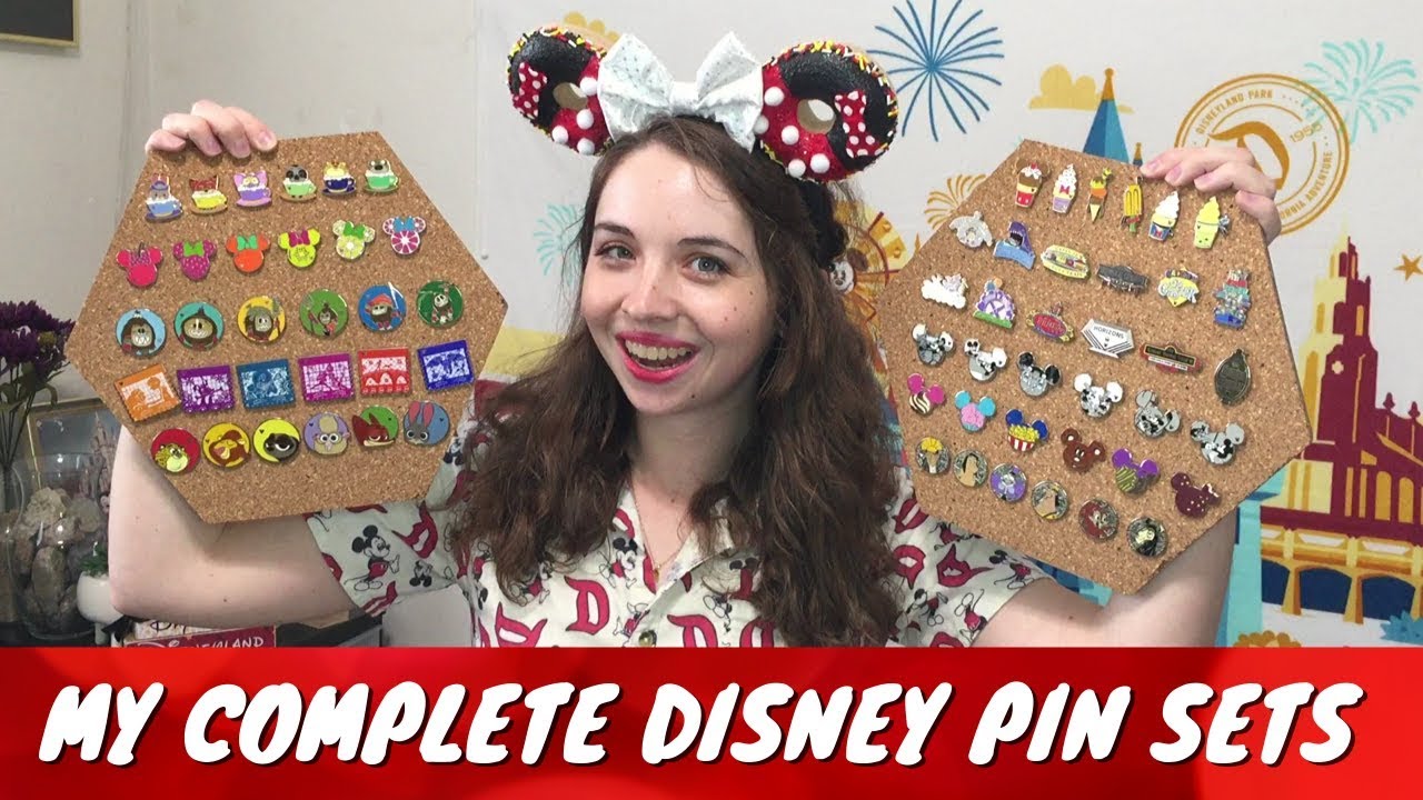 All Of My COMPLETED Disney Pin Sets | Hidden Mickey, Mystery, and LE Pins!