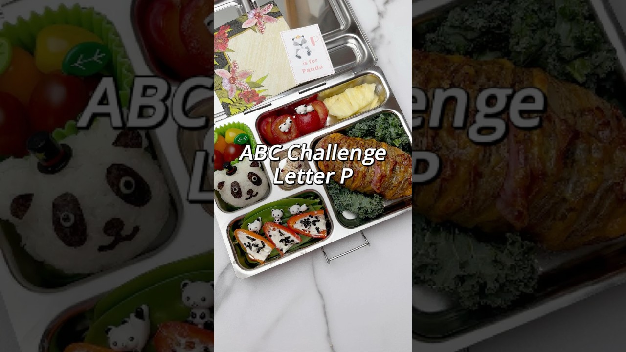 Letter P Only Lunch Challenge #asmr #glutenfree #bento #healthyfood #lunchbox