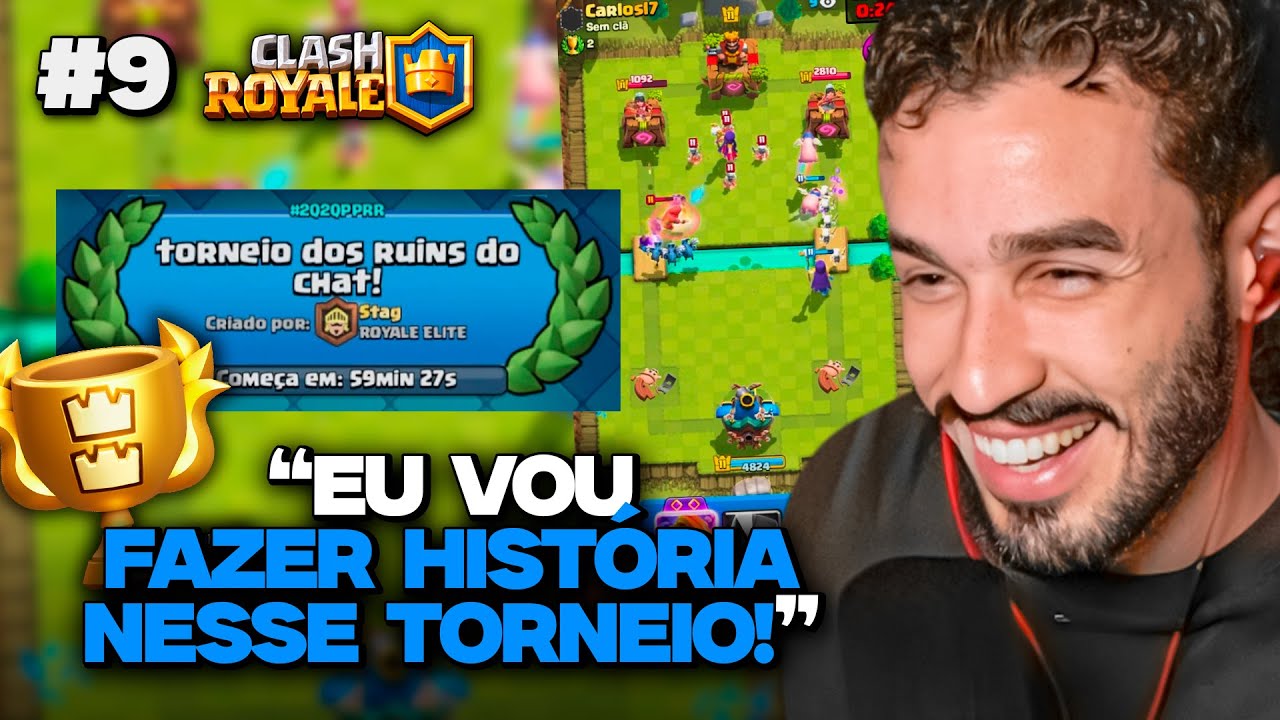 PRIMEIRA EDIÇÃO DO TORNEIO DOS RUINS DO CHAT! VENCEMOS? - CLASH ROYALE #9