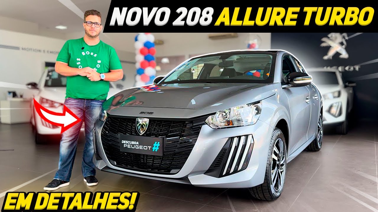 NOVO PEUGEOT 208 ALLURE TURBO 2025 - VALE A PENA?
