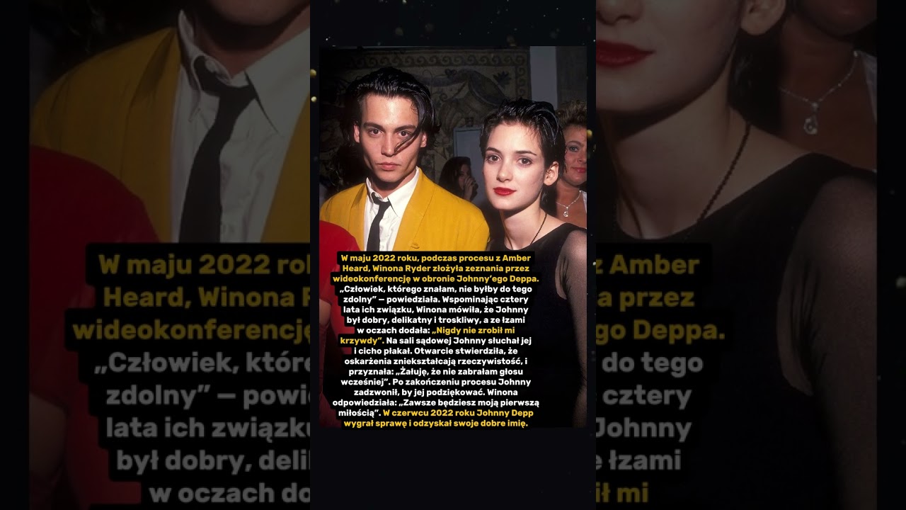 Jak Winona Ryder stanęła w obronie Johnny’ego Deppa w sądzie