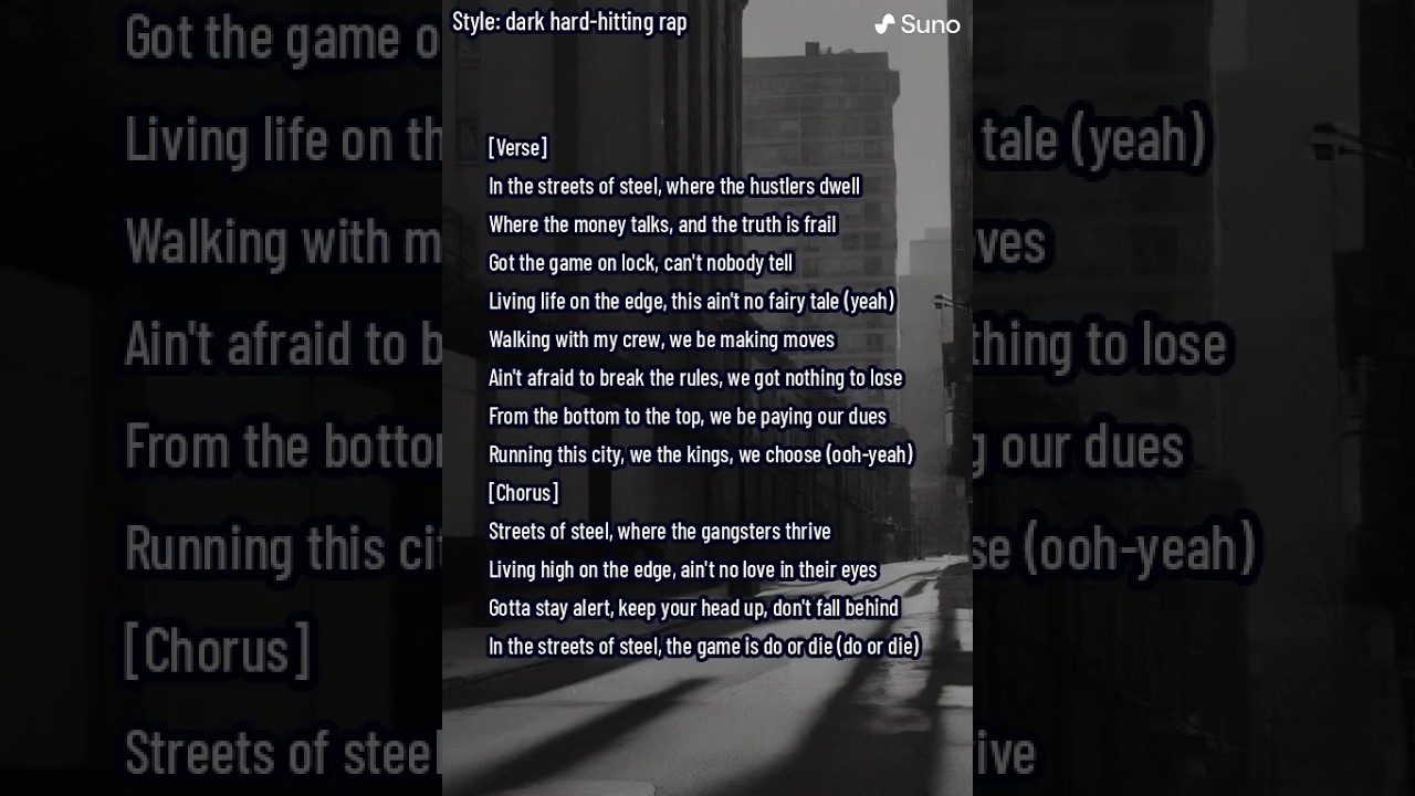 in the streets of steel / new song 2024 new gangster song rap