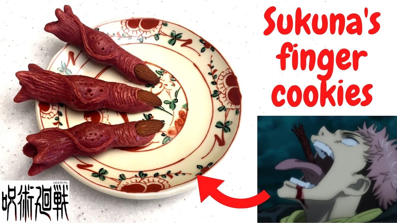 Jujutsu Kaisen finger cookies DIY recipe
