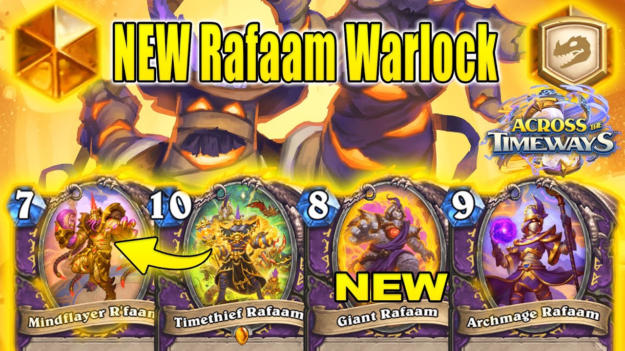 NEW Timethief Rafaam Warlock Deck Is CRAZY Fun To Play At Across the Timeways | Hearthstone