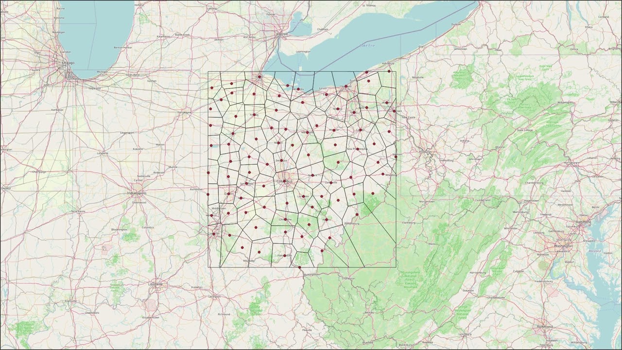 Voronoi Polygons in #GIS #Cartography Explained