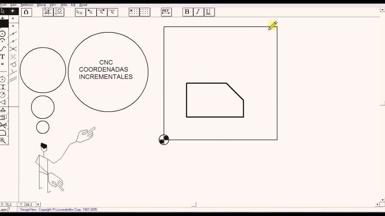 How to calculate Incremental coordinate system