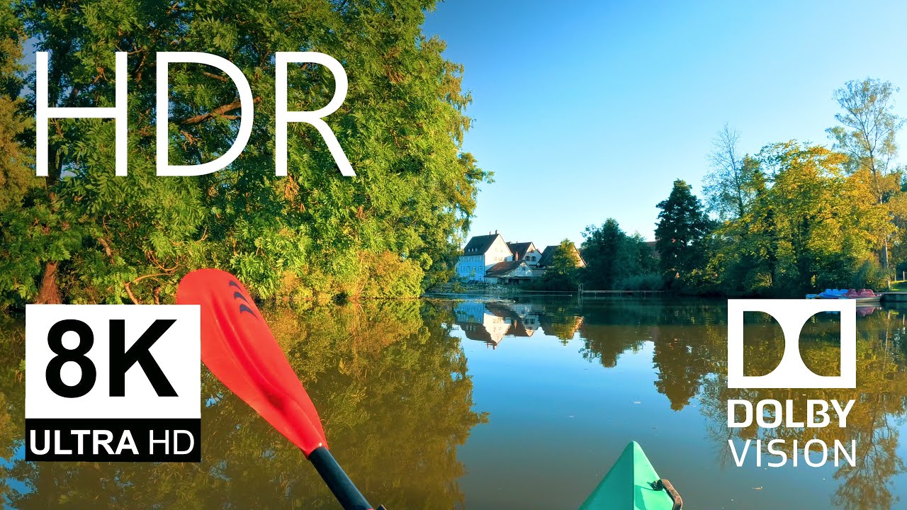 KAYAK TOUR through the MOST BEAUTIFUL TOWN in GERMANY | 8K HDR | Relaxation | GoPro 11