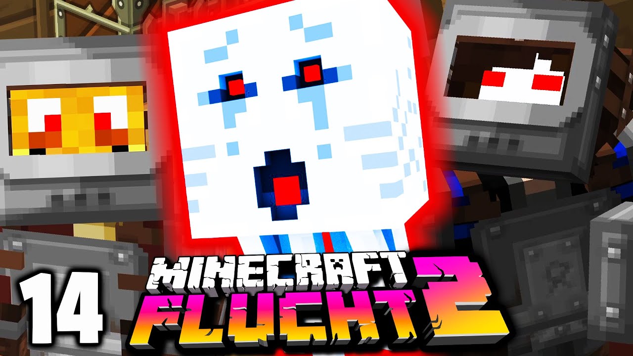 Der GHAST greift unser Dorf an! ☆ Minecraft FLUCHT 2 #14