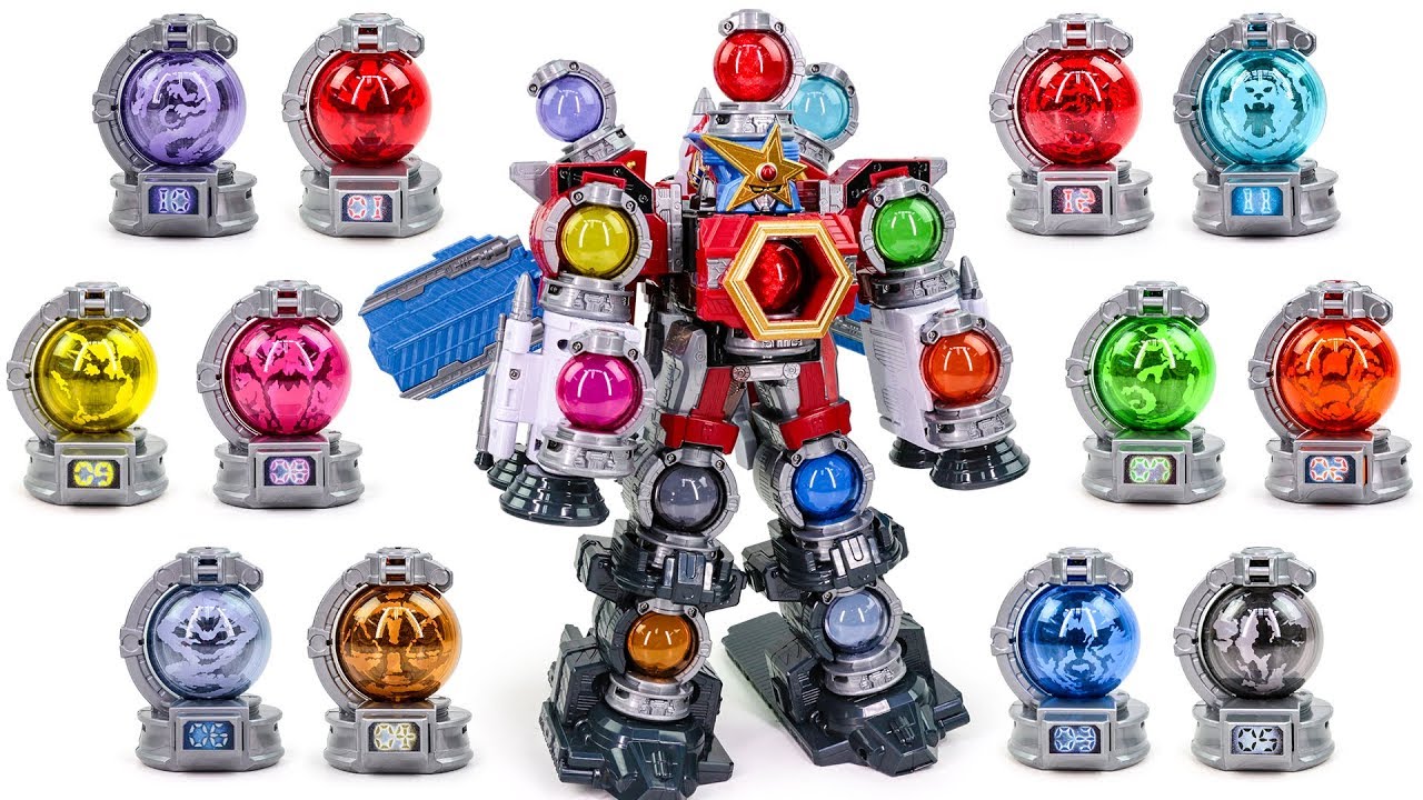 PowerRangers UchuSenTai KyuRanger Ultimate KyuTamaJin Twelve Voyager Tama Docking Transformation
